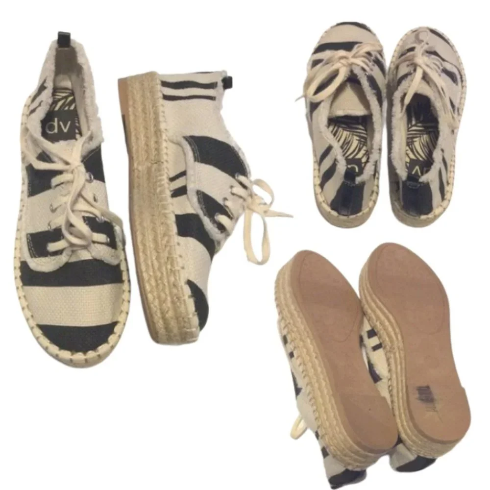 DV Dolce Vita Canvas Espadrilles Sneakers Size 7 (Slim Fit)